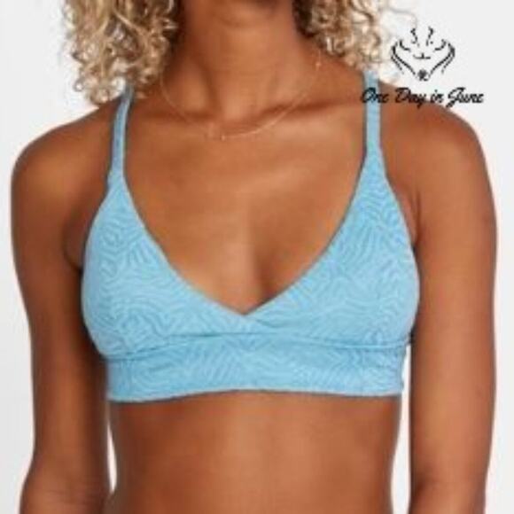 RVCA Run Wild Crossback Bikini Top Size L - Picture 1 of 5